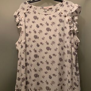 Loft Plus Floral Blouse